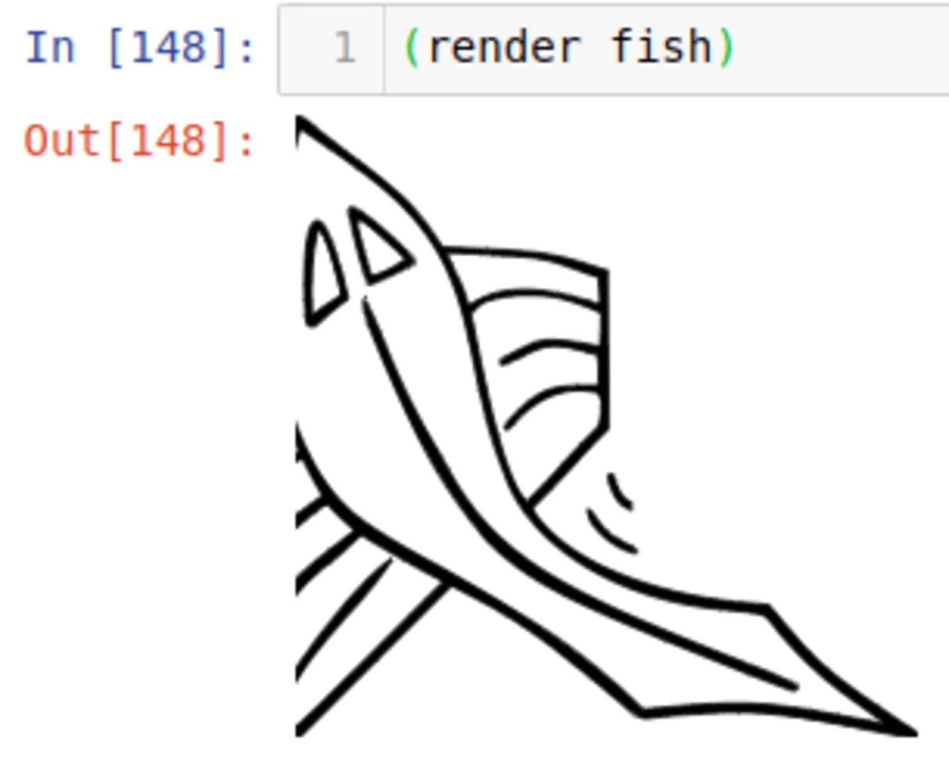 Initial image of a fish