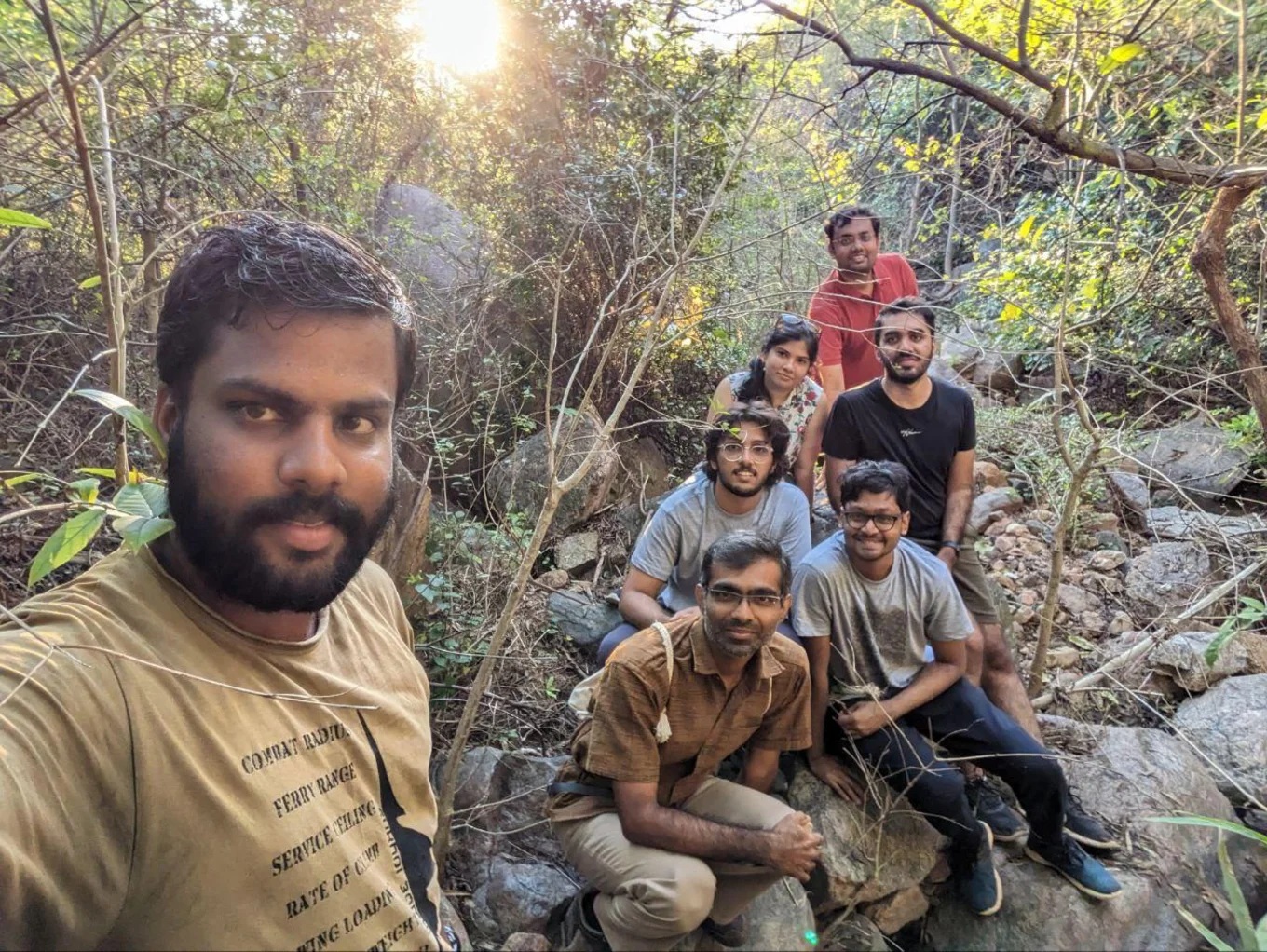 After a hike along the stream