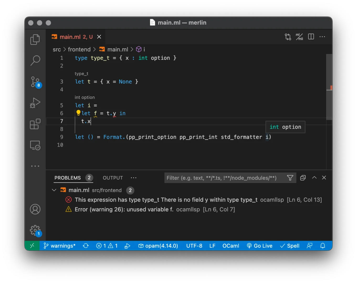 Merlin in VSCode